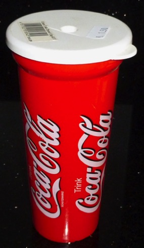 5835-1 € 1,50 coca cola drinkbeker zwart rand H18 D9